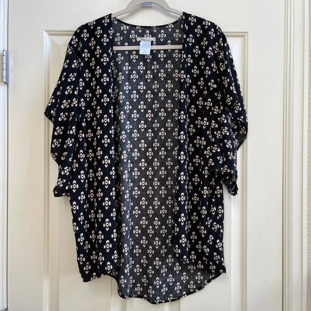 Tori Praver Swim ikat print kimono cover up